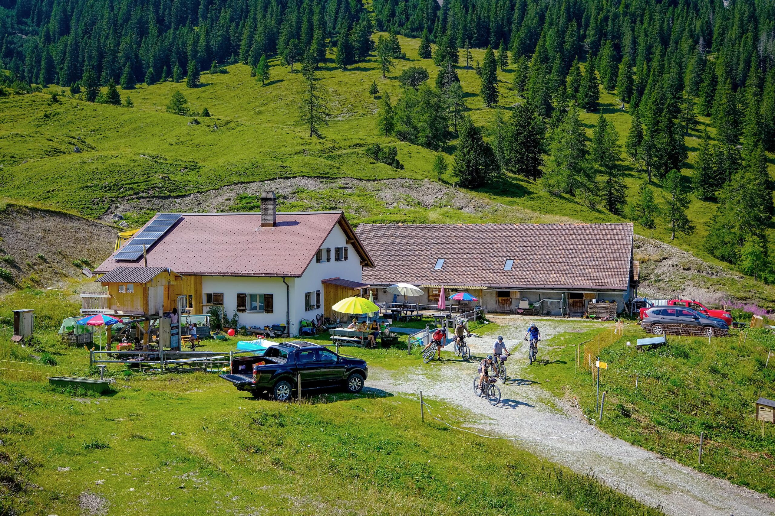 Liechtenstein Schaan Alp Guschg Kaeseplatte